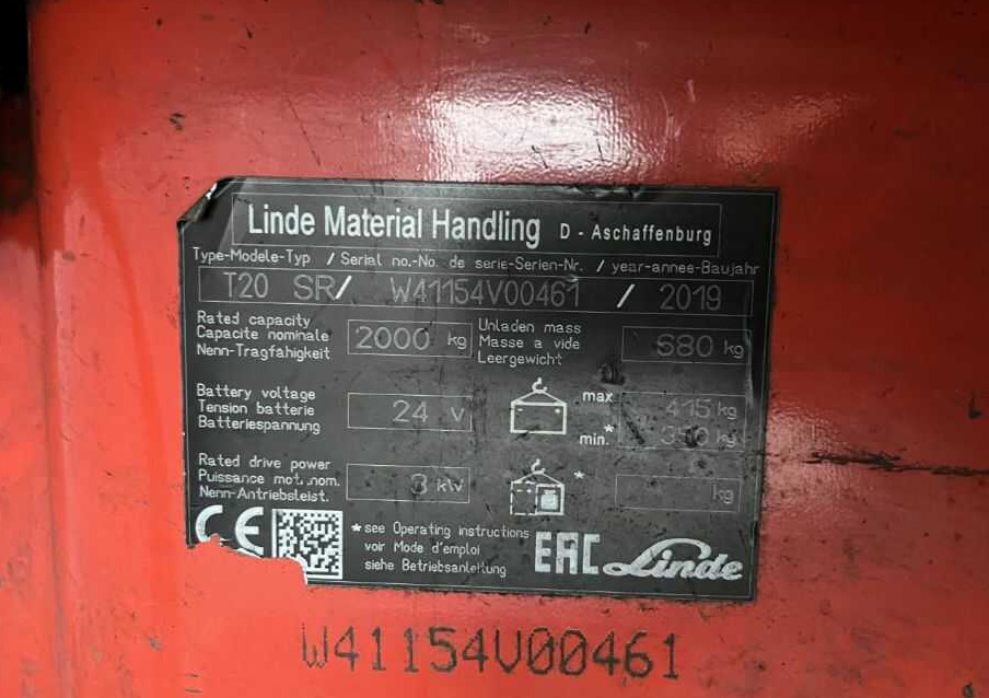 Linde T20SR - Pallet truck: picture 4 Linde T20SR - Pallet truck: picture 4