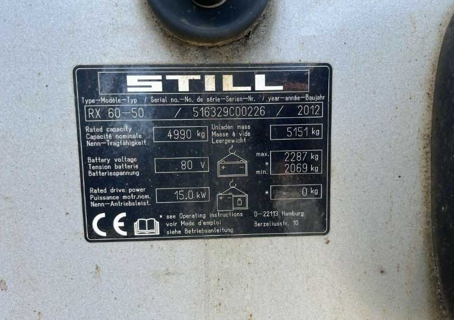 Still RX60-50 - Electric forklift: picture 4 Still RX60-50 - Electric forklift: picture 4