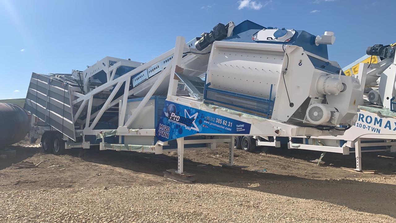 Mobile Concrete Batching Plant M120-TWN (120m3/h) - Concrete plant: picture 3 Mobile Concrete Batching Plant M120-TWN (120m3/h) - Concrete plant: picture 3