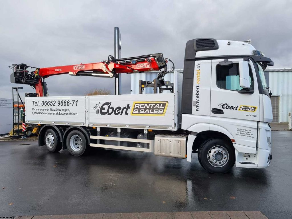 Mercedes-Benz Actros 2745 L 6x2 Baustoffpritsche+Kran Retarder - Dropside/ Flatbed truck, Crane truck: picture 5 Mercedes-Benz Actros 2745 L 6x2 Baustoffpritsche+Kran Retarder - Dropside/ Flatbed truck, Crane truck: picture 5