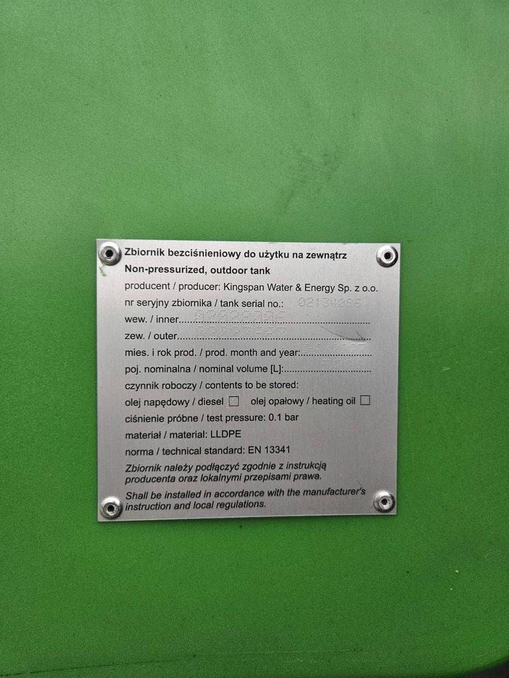 KINGSPAN zbiornik FuelMaster 5000 - Tank: picture 2 KINGSPAN zbiornik FuelMaster 5000 - Tank: picture 2