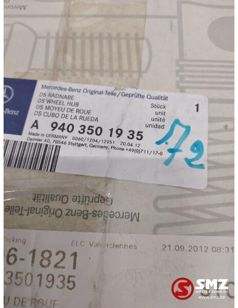 Mercedes-Benz Wielnaafreparatieset mercedes atego a9403501935 - Suspension for Truck: picture 2 Mercedes-Benz Wielnaafreparatieset mercedes atego a9403501935 - Suspension for Truck: picture 2