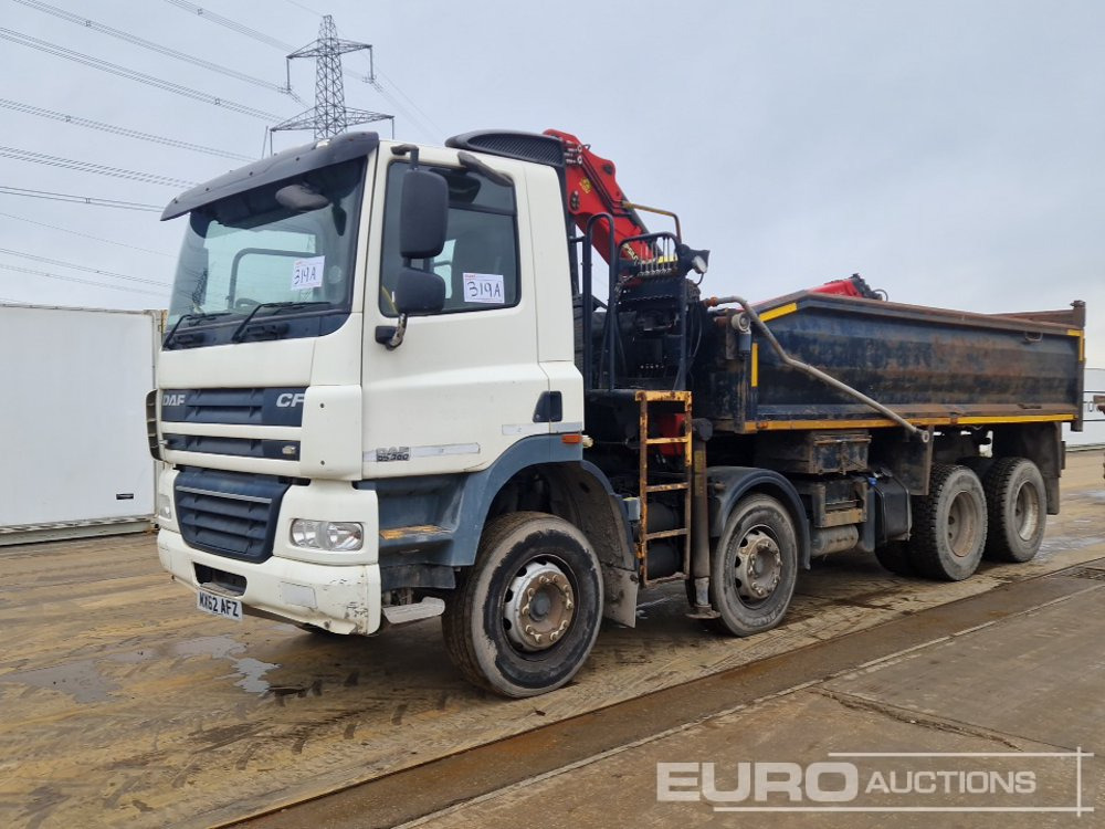 2012 DAF 85.360 - Tipper, Crane truck: picture 1 2012 DAF 85.360 - Tipper, Crane truck: picture 1