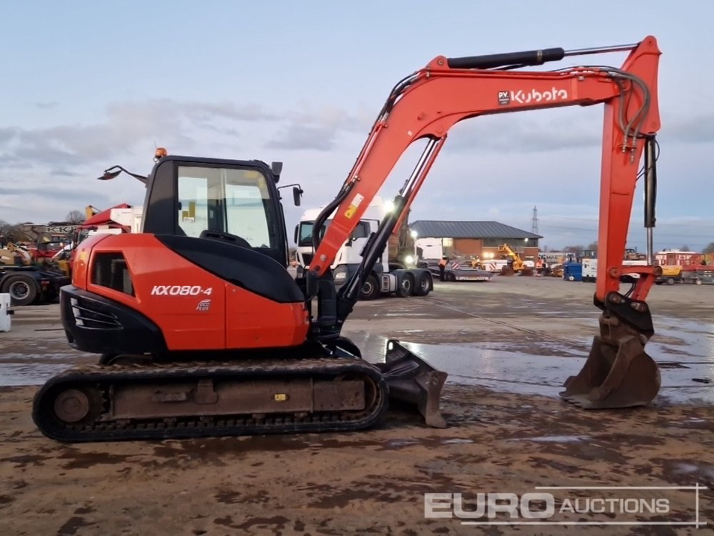 Mini excavator 2014 Kubota KX080-4: picture 6 Mini excavator 2014 Kubota KX080-4: picture 6