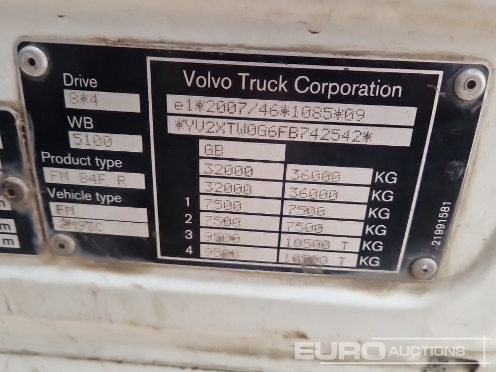 Tipper 2016 Volvo FMX: picture 36