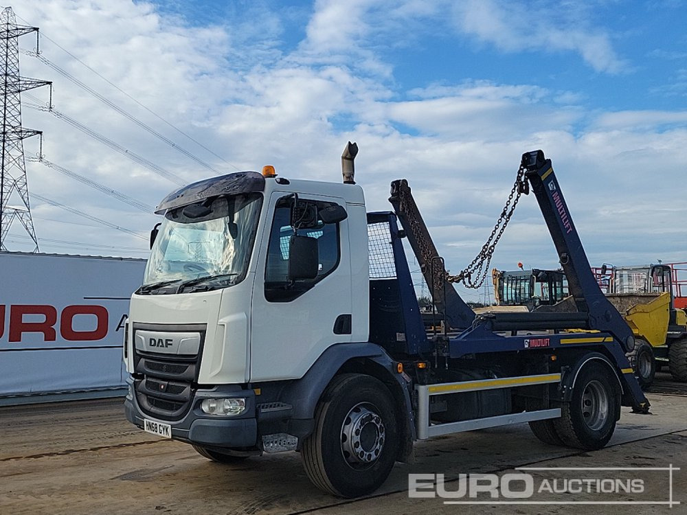 2018 DAF LF260 - Skip loader truck: picture 1 2018 DAF LF260 - Skip loader truck: picture 1
