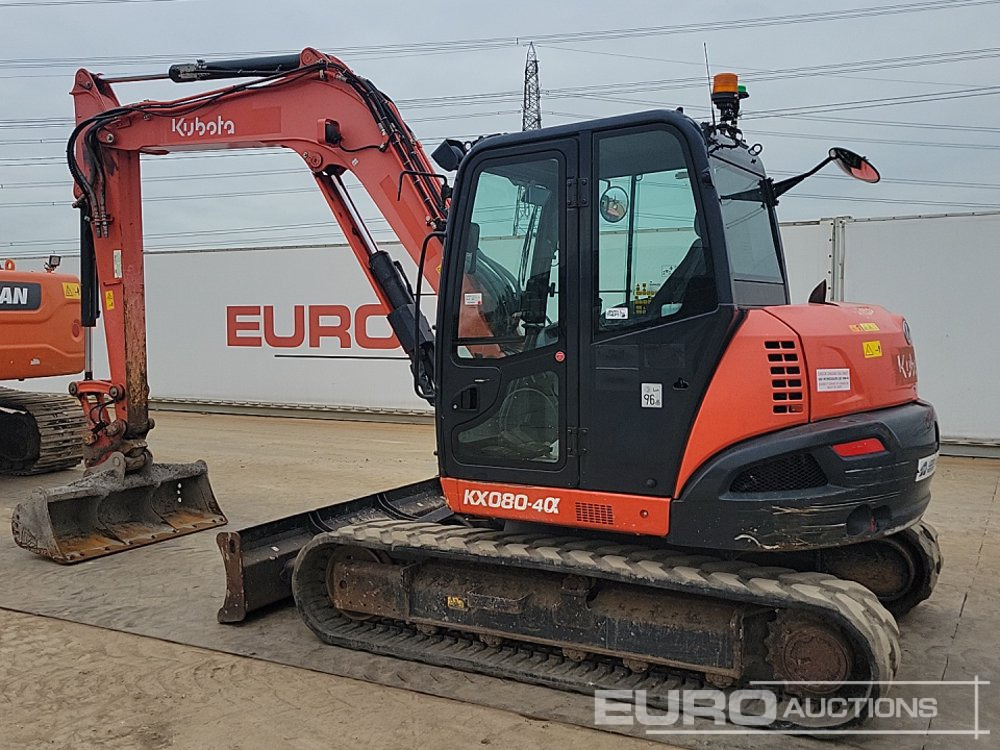 2019 Kubota KX080-4A - Mini excavator: picture 3 2019 Kubota KX080-4A - Mini excavator: picture 3