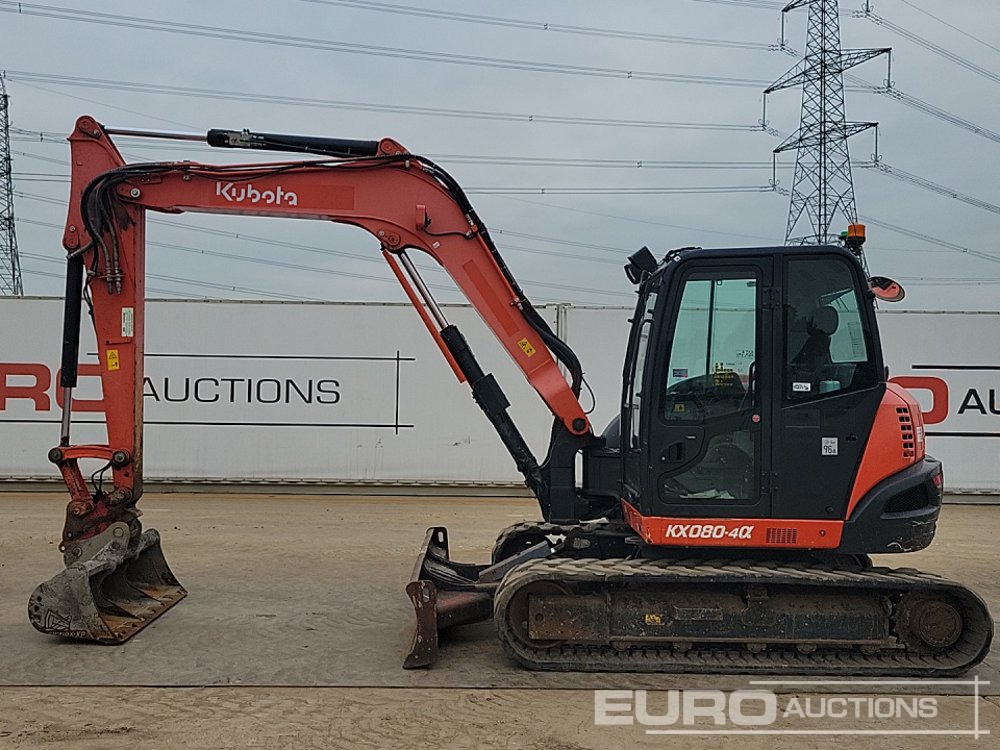 2019 Kubota KX080-4A - Mini excavator: picture 2 2019 Kubota KX080-4A - Mini excavator: picture 2