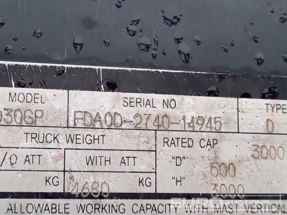 2020 Doosan D30GP - Forklift: picture 1 2020 Doosan D30GP - Forklift: picture 1