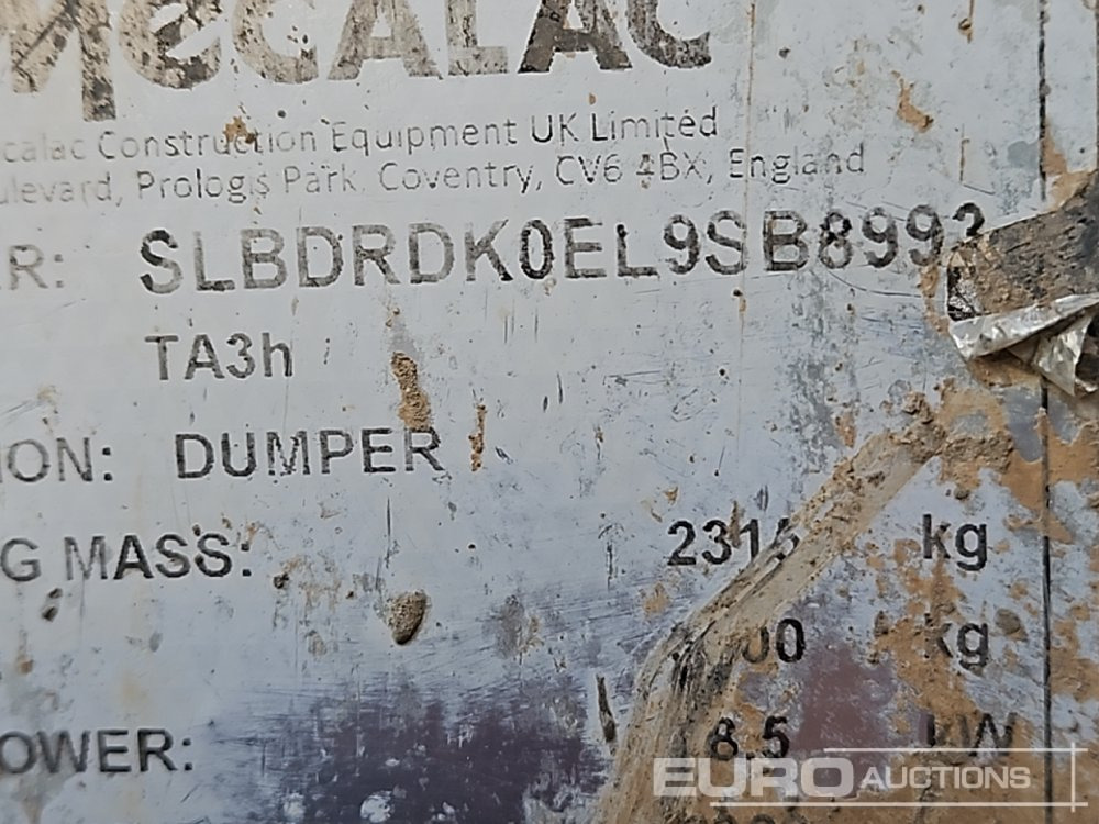 Mini dumper 2020 Mecalac TA3H: picture 46 Mini dumper 2020 Mecalac TA3H: picture 46