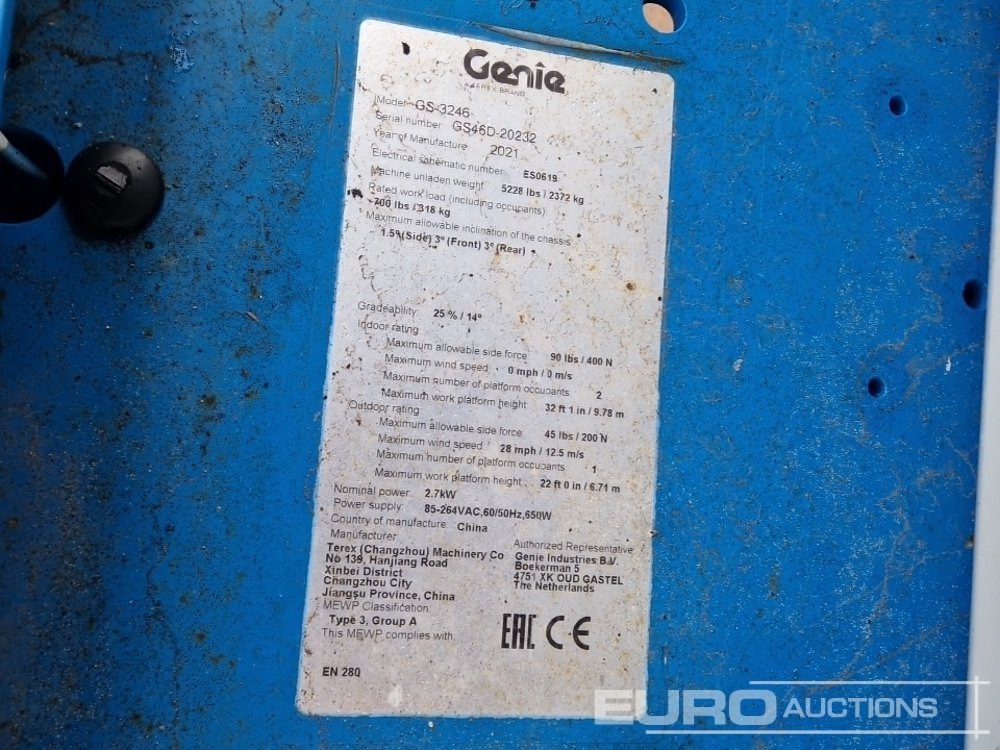 Aerial platform 2021 Genie GS3246: picture 30 Aerial platform 2021 Genie GS3246: picture 30