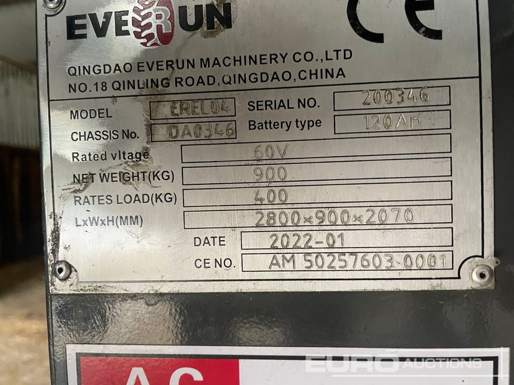 2022 Everun EREL05 - Wheel loader: picture 5 2022 Everun EREL05 - Wheel loader: picture 5