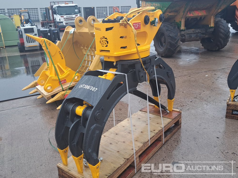 Unused 2025 Toft TOFT04G Hydraulic Rotating Grapple 45mm Pin to suit 4-6 Ton Excavator - Attachment for Excavator: picture 2 Unused 2025 Toft TOFT04G Hydraulic Rotating Grapple 45mm Pin to suit 4-6 Ton Excavator - Attachment for Excavator: picture 2