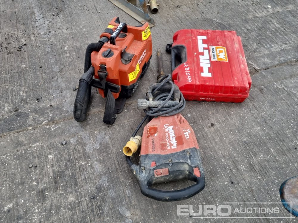 Construction equipment Hilti 110 Volt Handheld Breaker, Battery Vacuum, Greese Gun: picture 6
