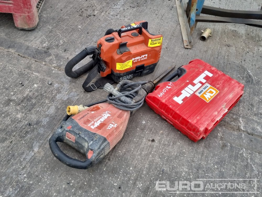 Construction equipment Hilti 110 Volt Handheld Breaker, Battery Vacuum, Greese Gun: picture 7