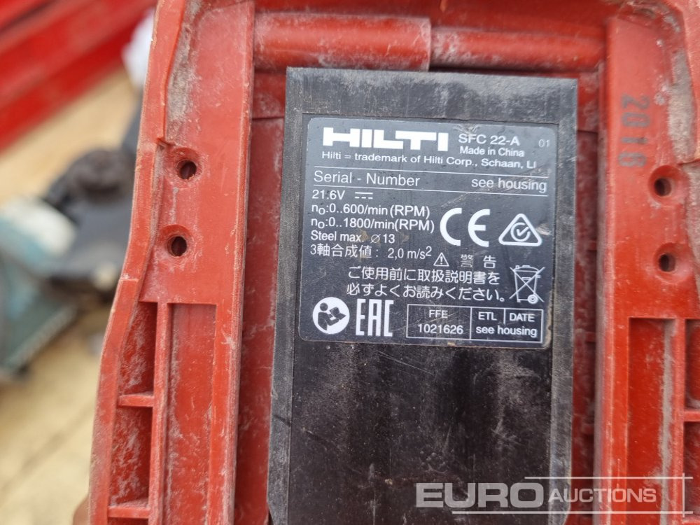 Construction equipment Makita 110Volt Drill, 110Volt Die Grinder, 110Volt 9" Grinder, 110Volt Rip Saw, 110Volt Jig Saw, Petrol Chainsaw Body, Hilti Battery Metal Construction Driver, Hilti 110 Volt Hammer Drill, Hilti Batte: picture 11