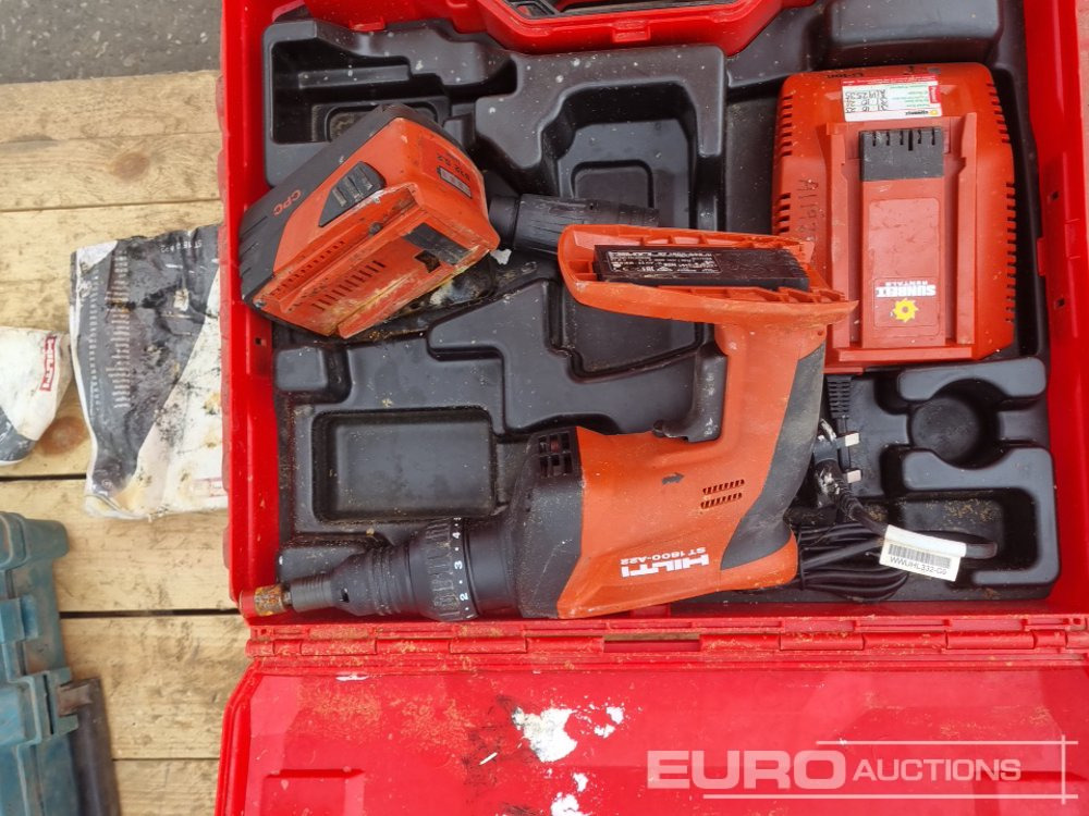 Construction equipment Makita 110Volt Drill, 110Volt Die Grinder, 110Volt 9" Grinder, 110Volt Rip Saw, 110Volt Jig Saw, Petrol Chainsaw Body, Hilti Battery Metal Construction Driver, Hilti 110 Volt Hammer Drill, Hilti Batte: picture 31