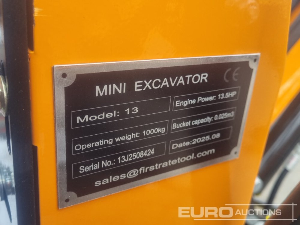 Unused 2025 Captok CK13 - Mini excavator: picture 1 Unused 2025 Captok CK13 - Mini excavator: picture 1