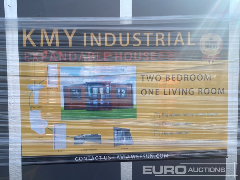 Shipping container Unused 2025 KMY Industrial Expandable Container House, Two Bedrooms, One Living Room, Shower Room, Washbasin, Toilet, L-Shaped Cabinet (Cannot Be Reconsigned): picture 12