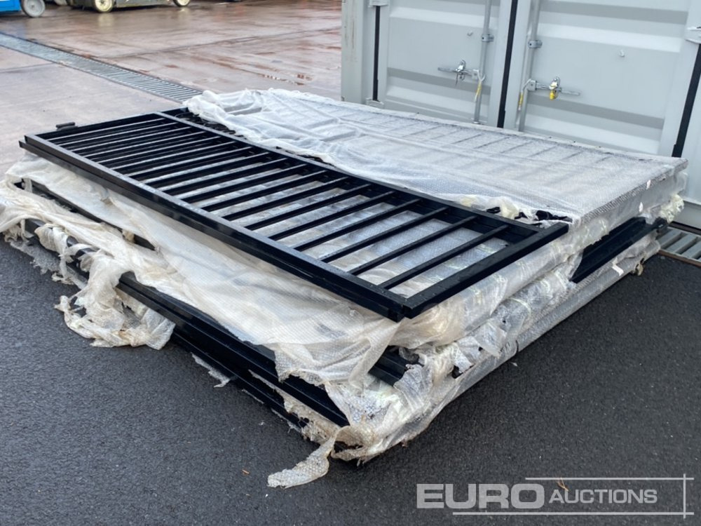 Unused 2025 SKLP 20' Bi-Parting Wrought Iron Gate (5 Sets of) - Construction equipment: picture 2 Unused 2025 SKLP 20' Bi-Parting Wrought Iron Gate (5 Sets of) - Construction equipment: picture 2