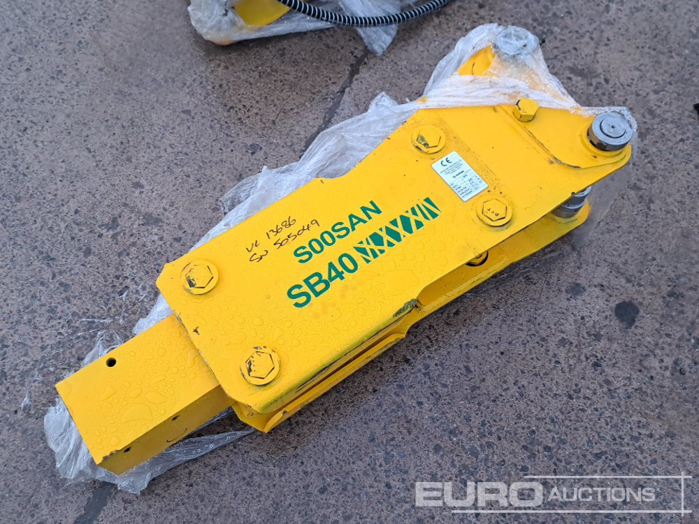 Unused 2025 Soosan SB40 - Hydraulic hammer: picture 1 Unused 2025 Soosan SB40 - Hydraulic hammer: picture 1
