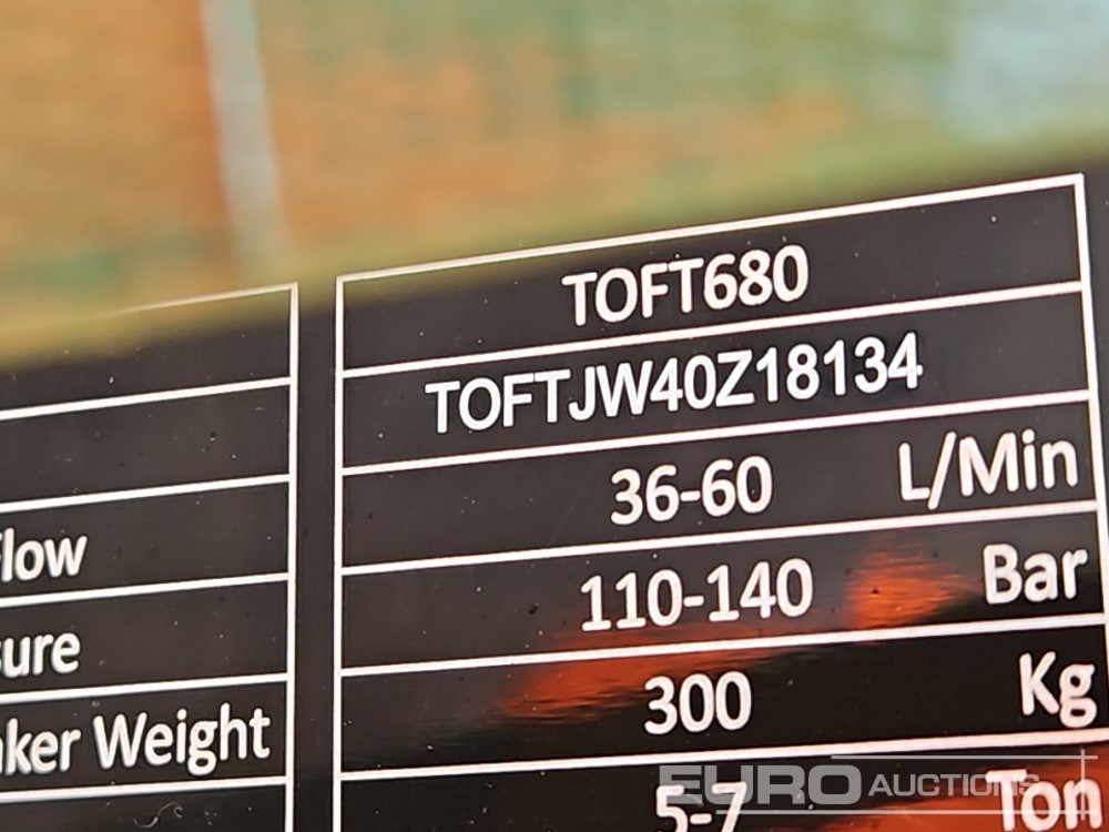 Hydraulic hammer Unused 2025 Toft 680: picture 16 Hydraulic hammer Unused 2025 Toft 680: picture 16