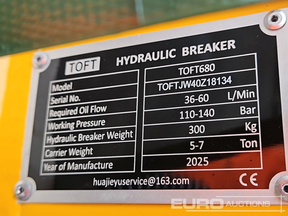 Hydraulic hammer Unused 2025 Toft 680: picture 15 Hydraulic hammer Unused 2025 Toft 680: picture 15