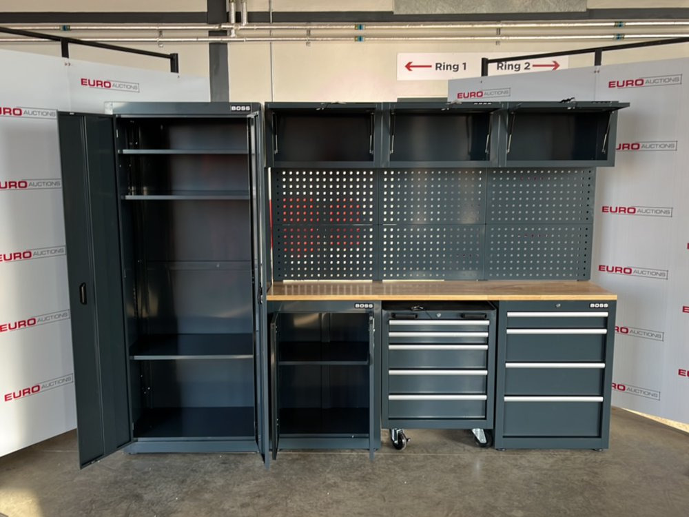Unused Boss 2.6m 9 Drawer, 5 Cabinet Tool Station - Construction equipment: picture 4 Unused Boss 2.6m 9 Drawer, 5 Cabinet Tool Station - Construction equipment: picture 4