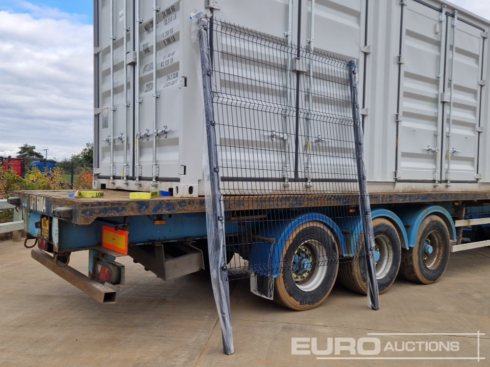 Construction equipment Unused Galvanised & Powder Coated Heavy Duty (5mm) Wire Mesh Fencing, 25 x H2.4m x W2.2m Panels, 26 x 60mm x 60mm x3m Posts, with Fittings (Black): picture 19