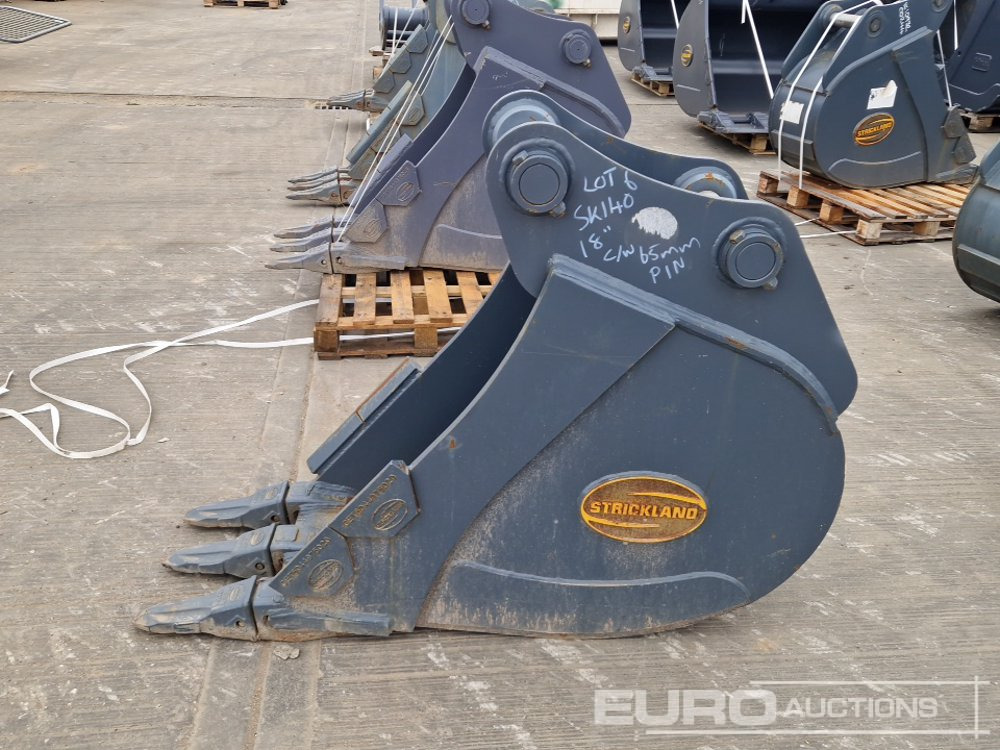 Unused Strickland 18" Digging Bucket 65mm Pin to suit 13 Ton Excavator - Bucket: picture 2 Unused Strickland 18" Digging Bucket 65mm Pin to suit 13 Ton Excavator - Bucket: picture 2