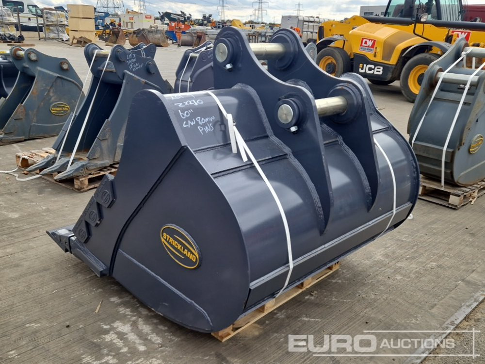 Unused Strickland 60" Digging Bucket 80mm Pin to suit 20 Ton Excavator - Bucket: picture 3 Unused Strickland 60" Digging Bucket 80mm Pin to suit 20 Ton Excavator - Bucket: picture 3