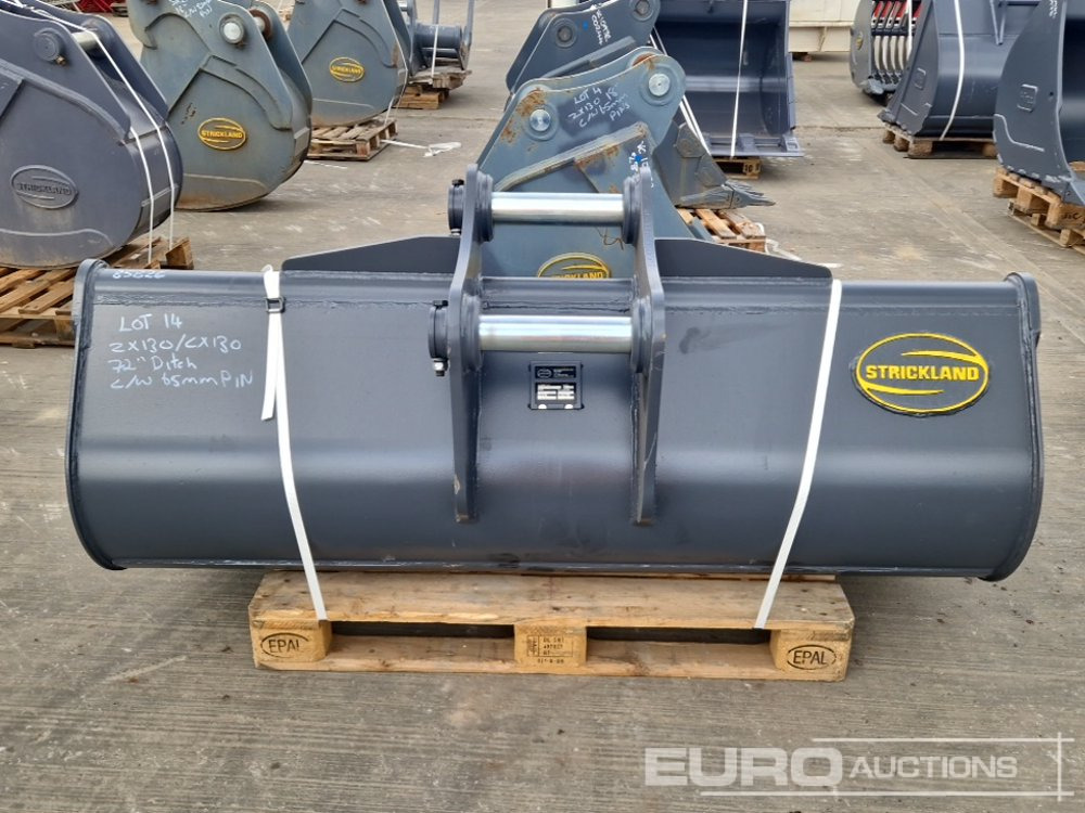 Unused Strickland 72" Ditching Bucket 65mm Pin to suit 13 Ton Excavator - Bucket: picture 4 Unused Strickland 72" Ditching Bucket 65mm Pin to suit 13 Ton Excavator - Bucket: picture 4
