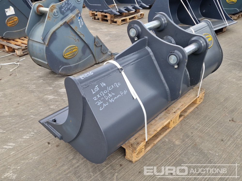 Unused Strickland 72" Ditching Bucket 65mm Pin to suit 13 Ton Excavator - Bucket: picture 3 Unused Strickland 72" Ditching Bucket 65mm Pin to suit 13 Ton Excavator - Bucket: picture 3