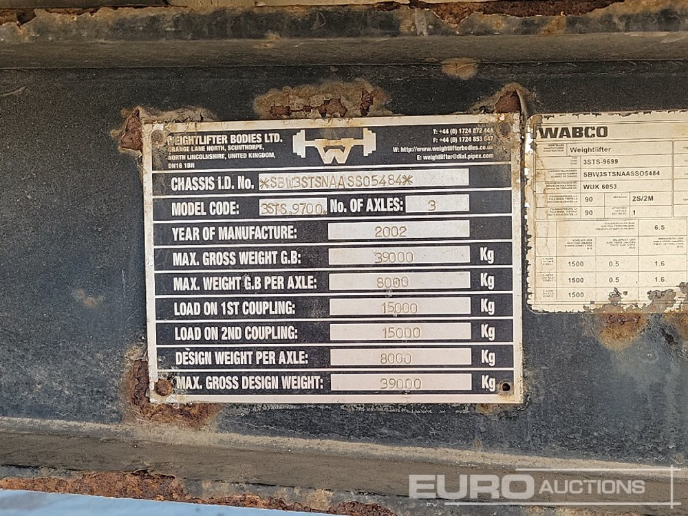 Tipper semi-trailer Weightlifter Tri Axle Tipping Trailer: picture 37