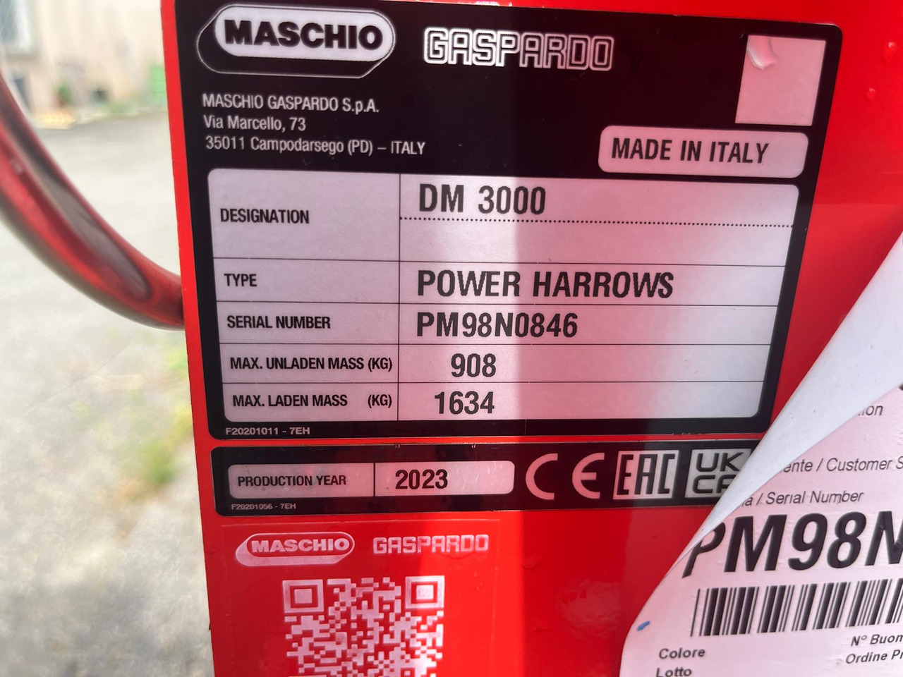 Erpice rotante nuovo Maschio DM 300 - Power harrow: picture 4 Erpice rotante nuovo Maschio DM 300 - Power harrow: picture 4