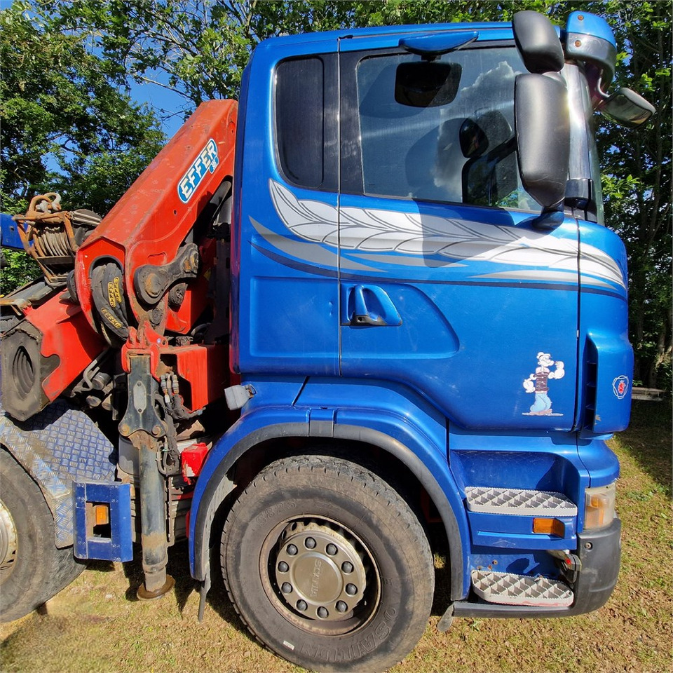 Autotransporter truck, Crane truck Scania R480: picture 10