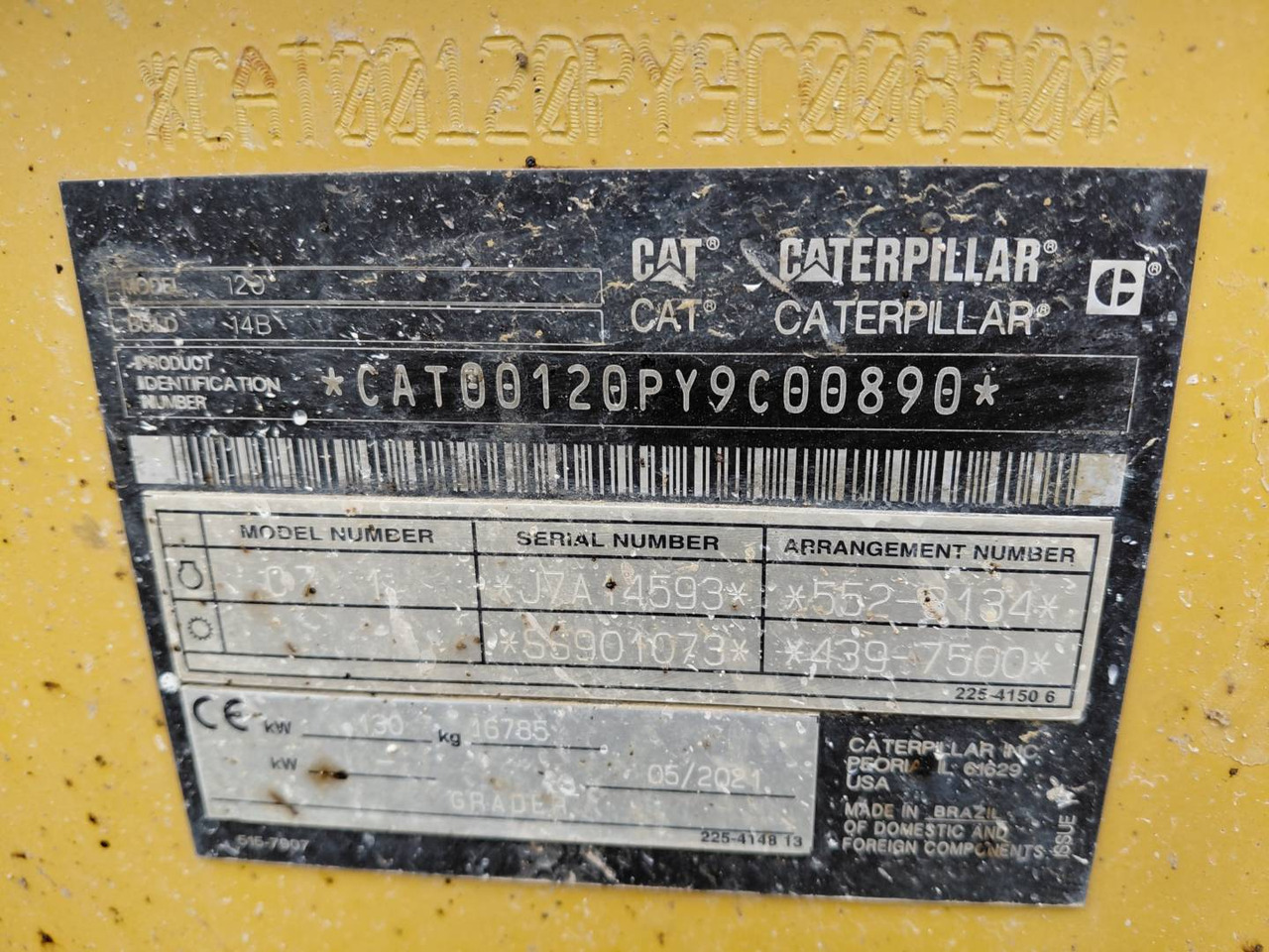 Grader CAT 120-14: picture 16