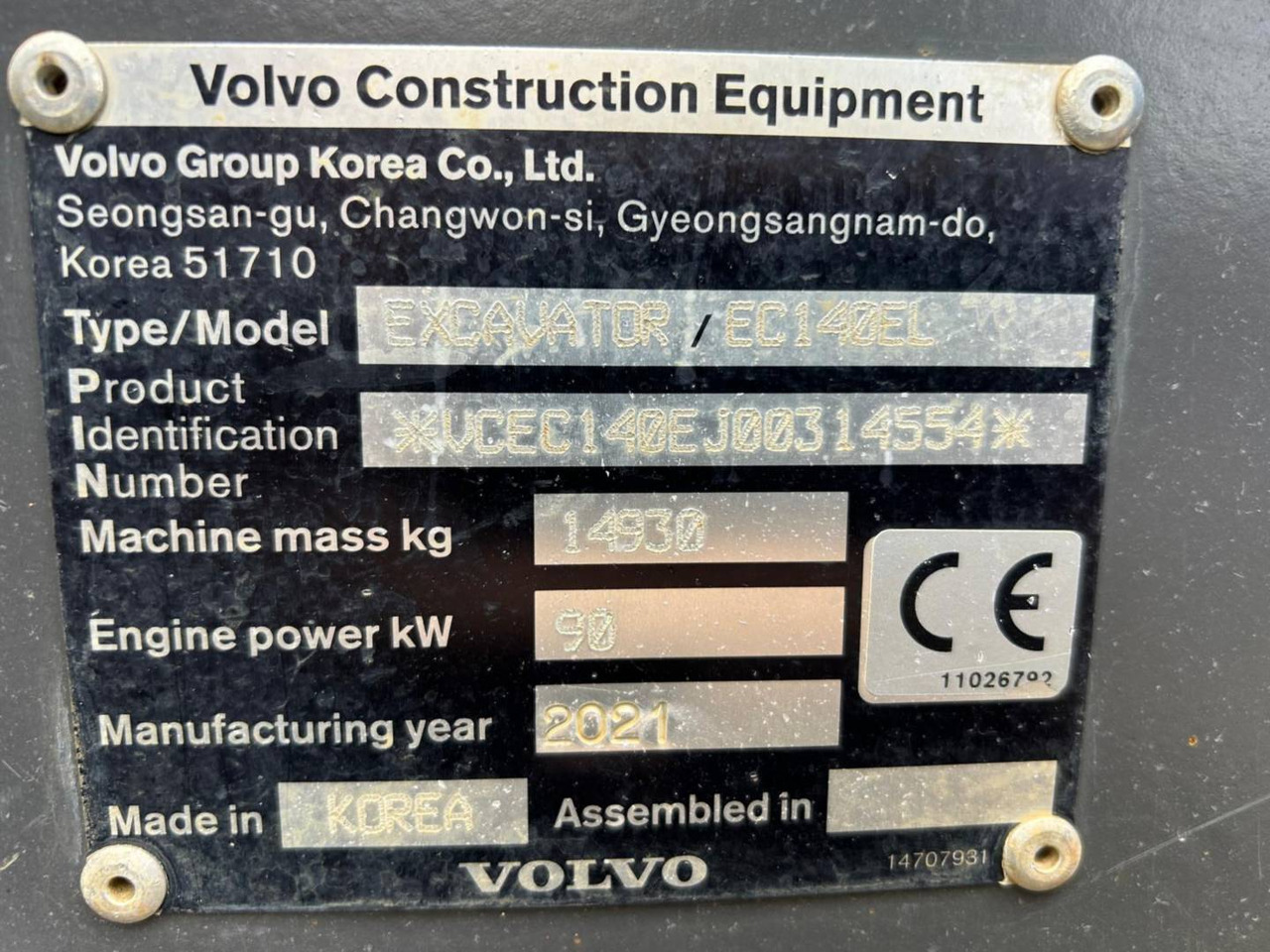 Crawler excavator VOLVO CONSTRUCTION EQUIPMENT EC140: picture 6 Crawler excavator VOLVO CONSTRUCTION EQUIPMENT EC140: picture 6