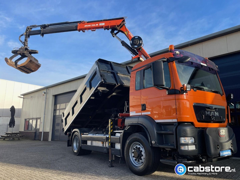 MAN TGS 18.320 4X4H BL EEV Euro 5 - ATLAS 126.3E Laadkraan - 2-zijdige kipper - Bouwjaar 2013 - Km 205.974 !! - Good condition - NL Truck - Crane truck: picture 1 MAN TGS 18.320 4X4H BL EEV Euro 5 - ATLAS 126.3E Laadkraan - 2-zijdige kipper - Bouwjaar 2013 - Km 205.974 !! - Good condition - NL Truck - Crane truck: picture 1