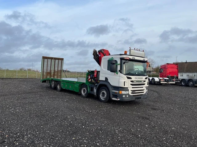 Scania P450 8X2*6 Knæklad + Kran HMF1820 – Machinetransporter - Autotransporter truck, Crane truck: picture 2 Scania P450 8X2*6 Knæklad + Kran HMF1820 – Machinetransporter - Autotransporter truck, Crane truck: picture 2
