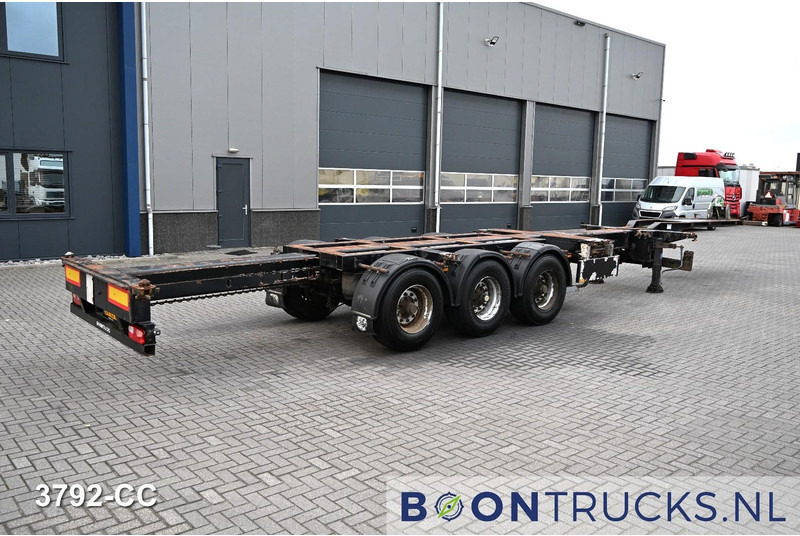 Pacton T3-010 2x20-30-40-45ft HC * 2x EXTENDABLE * 1x LIFT AXLE * NL TRAILER - Container transporter/ Swap body semi-trailer: picture 2 Pacton T3-010 2x20-30-40-45ft HC * 2x EXTENDABLE * 1x LIFT AXLE * NL TRAILER - Container transporter/ Swap body semi-trailer: picture 2