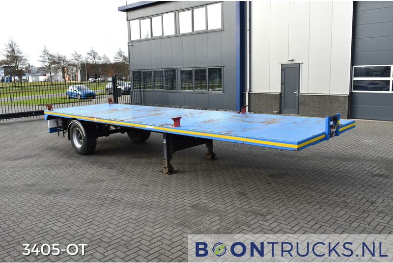 Schmitz Cargobull SKO 10 PLATTE BAK | TWISTLOCKS 20ft * L 900 cm * KENTEKEN LANGZAAM VERKEER - Dropside/ Flatbed semi-trailer: picture 4 Schmitz Cargobull SKO 10 PLATTE BAK | TWISTLOCKS 20ft * L 900 cm * KENTEKEN LANGZAAM VERKEER - Dropside/ Flatbed semi-trailer: picture 4