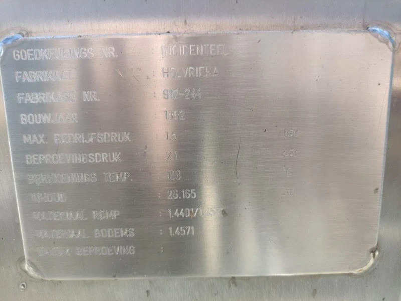 Tank semi-trailer Burg 26165 liter Tankoplegger 1 kamer MET RVS Pomp: picture 6 Tank semi-trailer Burg 26165 liter Tankoplegger 1 kamer MET RVS Pomp: picture 6