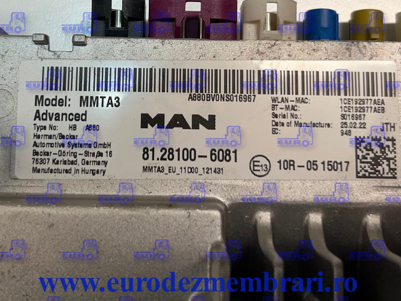 ELEMENT BORD RADIO MAN MMT3 81.28100.6081 - Cab and interior for Truck: picture 2 ELEMENT BORD RADIO MAN MMT3 81.28100.6081 - Cab and interior for Truck: picture 2