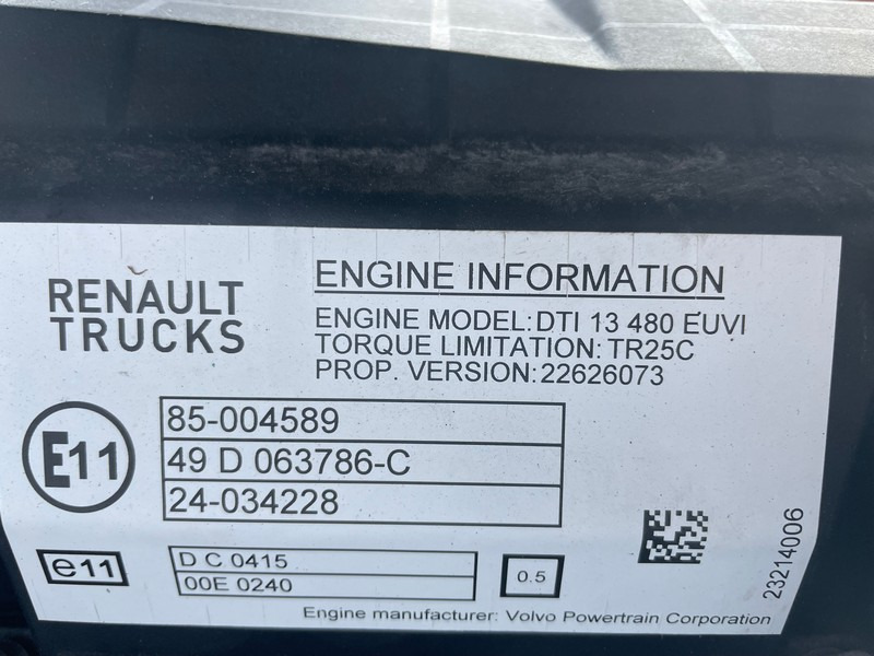 MOTOR RENAULT T DTI13 E6 480CP - Engine for Truck: picture 5 MOTOR RENAULT T DTI13 E6 480CP - Engine for Truck: picture 5