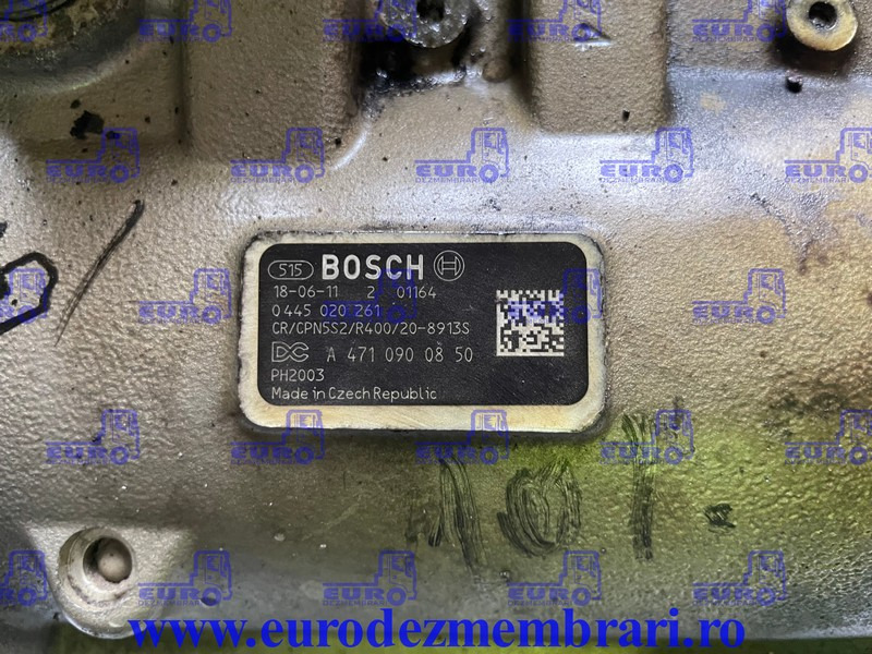 POMPA INALTA PRESIUNE MERCEDES ACTROS MP4 OM470LA A4710900850, 0445020261 - Fuel pump for Truck: picture 2 POMPA INALTA PRESIUNE MERCEDES ACTROS MP4 OM470LA A4710900850, 0445020261 - Fuel pump for Truck: picture 2