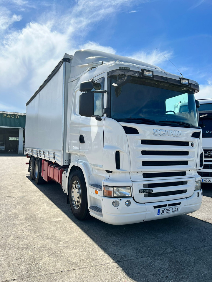 CAMION SCANIA 380 CON CARRETILLA MOFFET M4 - Curtainsider truck: picture 2 CAMION SCANIA 380 CON CARRETILLA MOFFET M4 - Curtainsider truck: picture 2