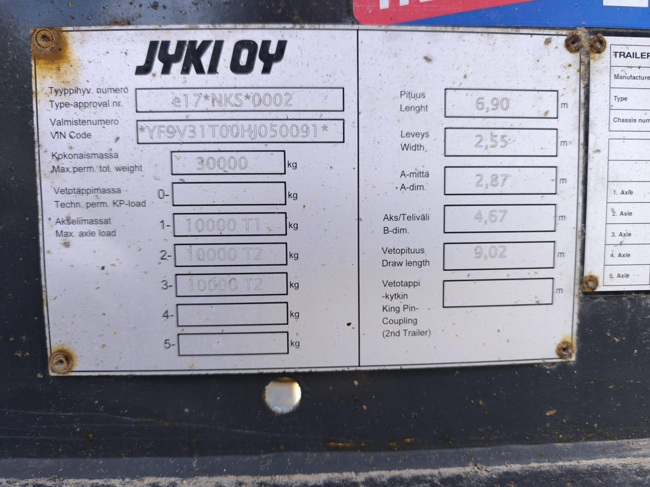 JYKI Jyki V31 - Car trailer: picture 3 JYKI Jyki V31 - Car trailer: picture 3