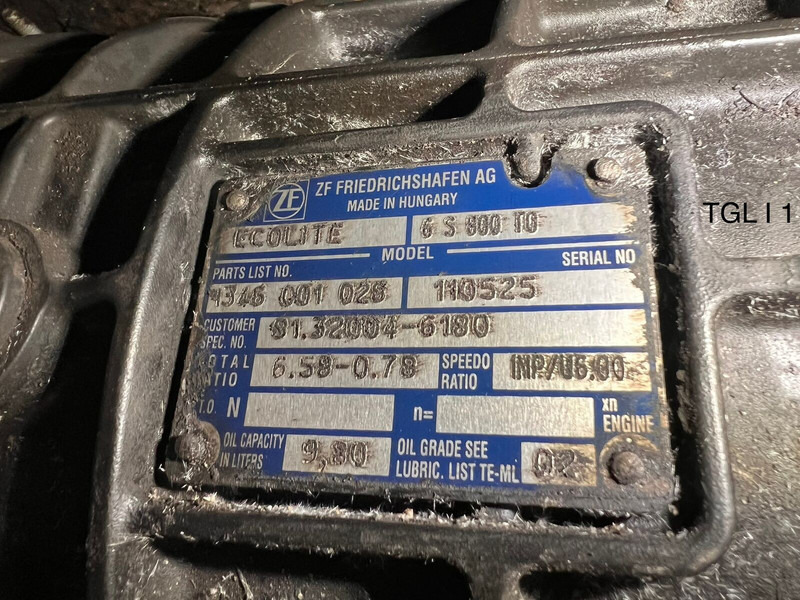 MAN ZF ECOLITE 6S 800 TO - Gearbox: picture 5 MAN ZF ECOLITE 6S 800 TO - Gearbox: picture 5