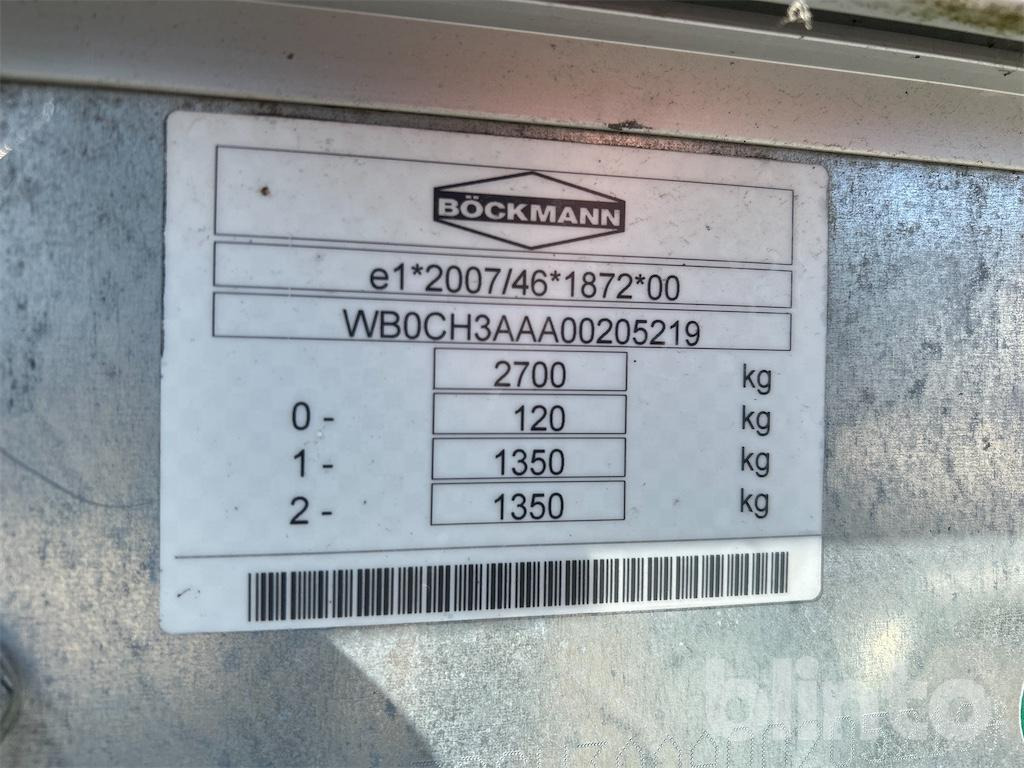 Böckmann Hochlader HL-AL 4118/27 F (unbenutzt, Bj. 2022) - Curtainsider trailer: picture 5 Böckmann Hochlader HL-AL 4118/27 F (unbenutzt, Bj. 2022) - Curtainsider trailer: picture 5